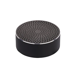 round mini portable aluminum wireless speaker