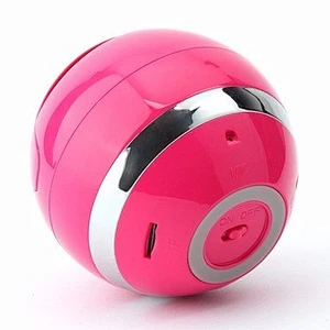mini eye ball music player for smartphone color printing silk printing round spherical led wireless round ball speaker
