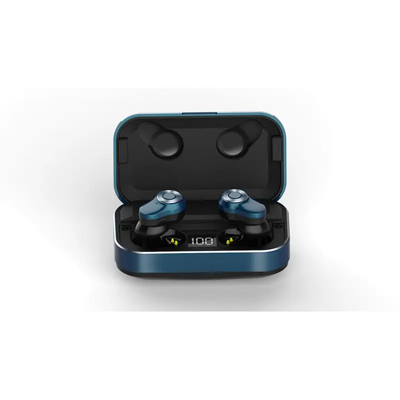 Duel Ear Stereo Super Bass Earphones Waterproof Wireless Long Standby Tws BT 5.0 Headphones With Charging Case