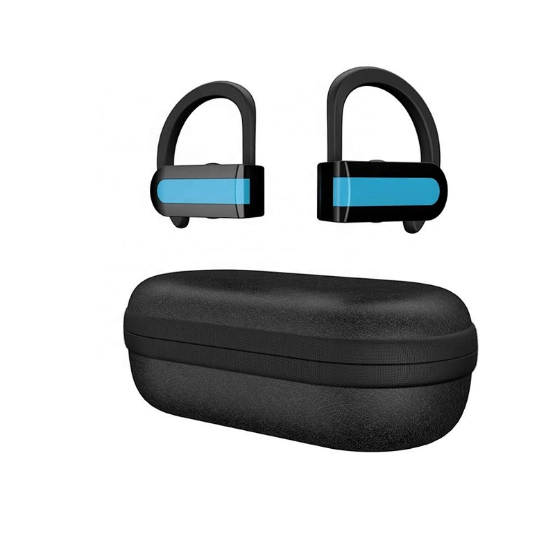 Oem 5.0 TWS Bluetooth Noise Reduction Fitness Stereo True Wireless Earhook Earphone With Eva Case