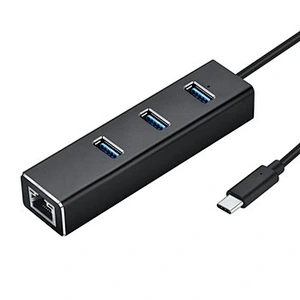 Wholesale Por Hub Network Adapter Aluminum Superspeed USB 3.1 Type C Hub