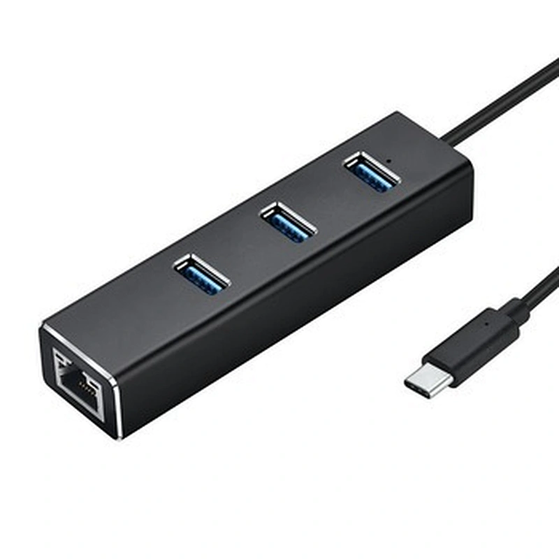 Wholesale Por Hub Network Adapter Aluminum Superspeed USB 3.1 Type C Hub