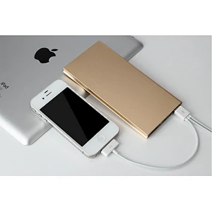 10000mah portable charger metal Aluminum slim flashlight power bank
