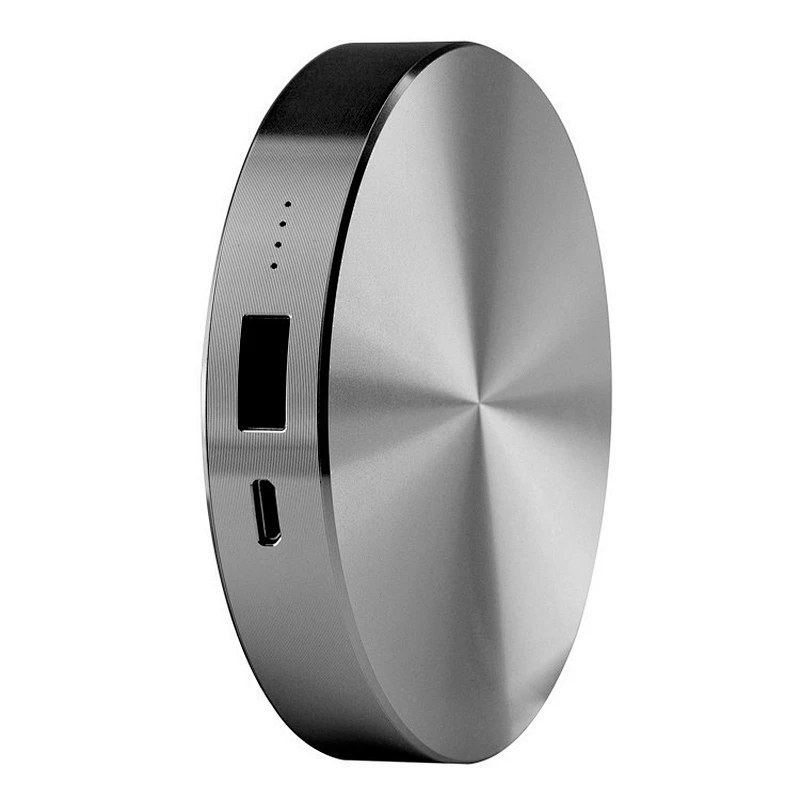 Round Metal Fast Charge 6000mAh Power Bank