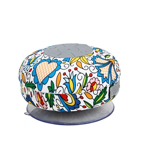 OEM Top Quality Portable Micro swimming computer USB customize mini Shower Round Waterproof Wireless Speakers with suction cup