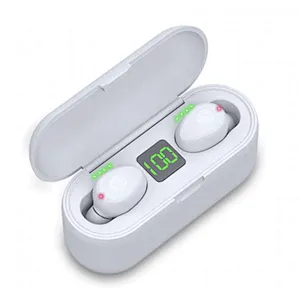 F9 Headset Earphone Led Mini wireless Earbuds 5.0 TWS In-ear Headphones
