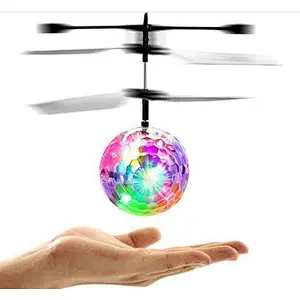 Crystal  hand Sensor Toy Helicopter  Drone Flying Flashing Rc Ball