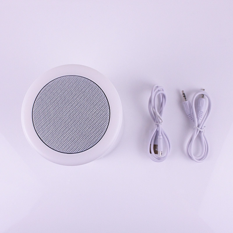 Wireless Microphone 7 Color Change Night Bulb Lamp Warm Portable Carry RGB Smart Touch Flashing Light LED Bluetooth Speaker