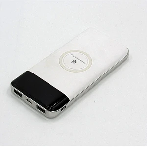 3 in1 10000mah fast charging powerbank dual USB Qi wireless battery charger