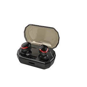 Digital Display Waterproof IPX7 TWS Bluetooth Earphone Noise Cancelling Mini Earphone Earbuds with Microphone