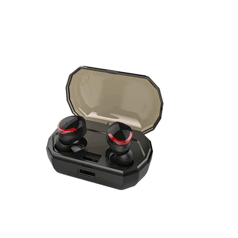 Digital Display Waterproof IPX7 TWS Bluetooth Earphone Noise Cancelling Mini Earphone Earbuds with Microphone