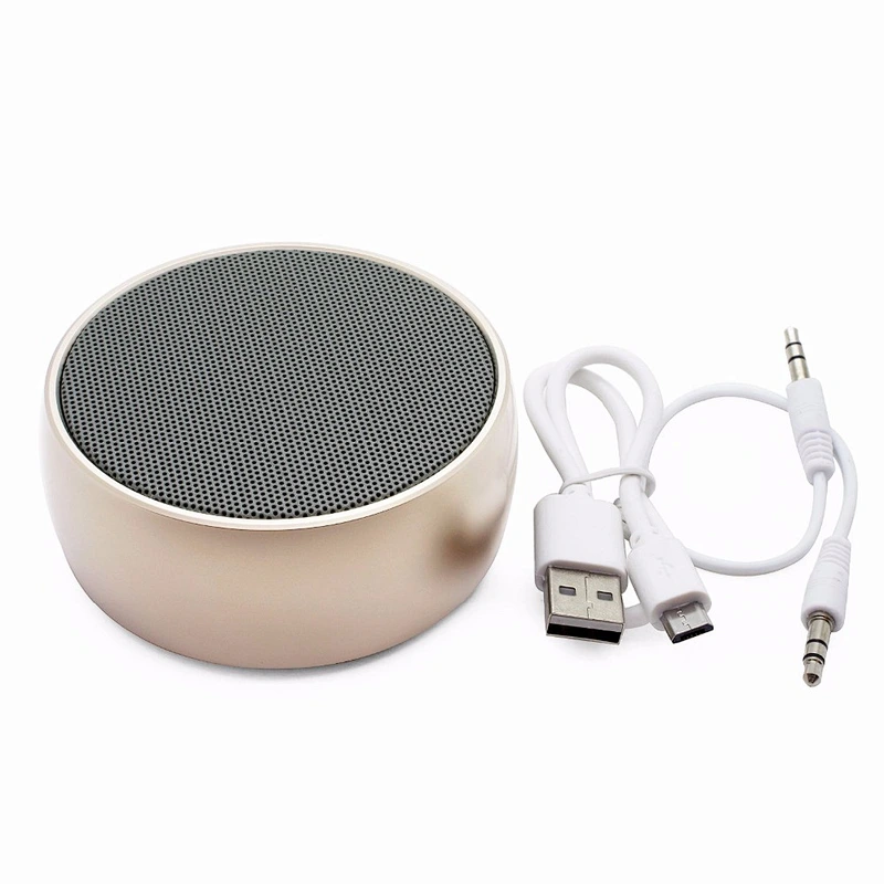 Promotion gift stereo handsfree subwoofer outdoor sports computer media player Mini portable round shape wireless speaker