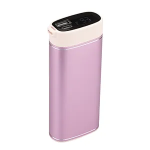 Aluminum Blue Tooth Wireless Headphones Stereo TWS Mini Portabel LED Powerbank Earphones