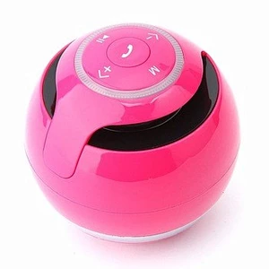 mini eye ball music player for smartphone color printing silk printing round spherical led wireless round ball speaker