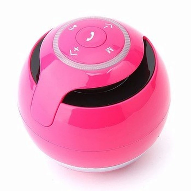 mini eye ball music player for smartphone color printing silk printing round spherical led wireless round ball speaker