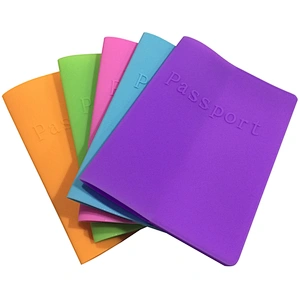 Custom Color Passport Holder Silicone Passport Case Cover