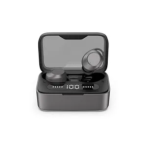 New BT5.0 LED Mini In Ear Wireless Earbuds TWS