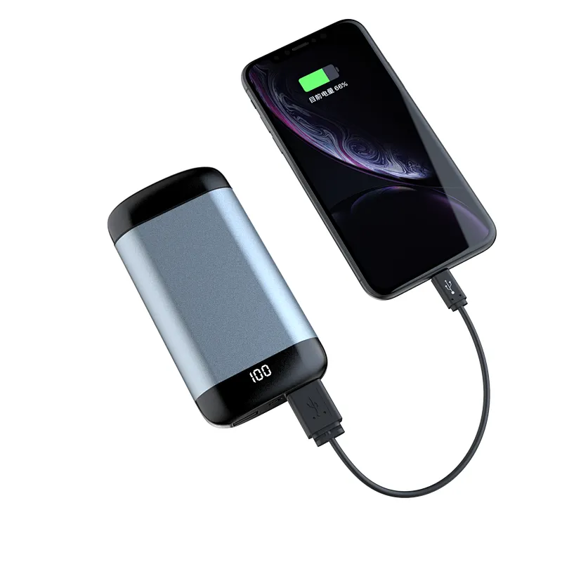 Mini In Ear TWS Handsfree Aluminum Alloy Power Bank Wireless Earphone