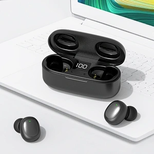 Mobile Accessories LED Digital True Wireless Mini In-ear Stereo TWS Noise Canceling BT Earbuds Earphone