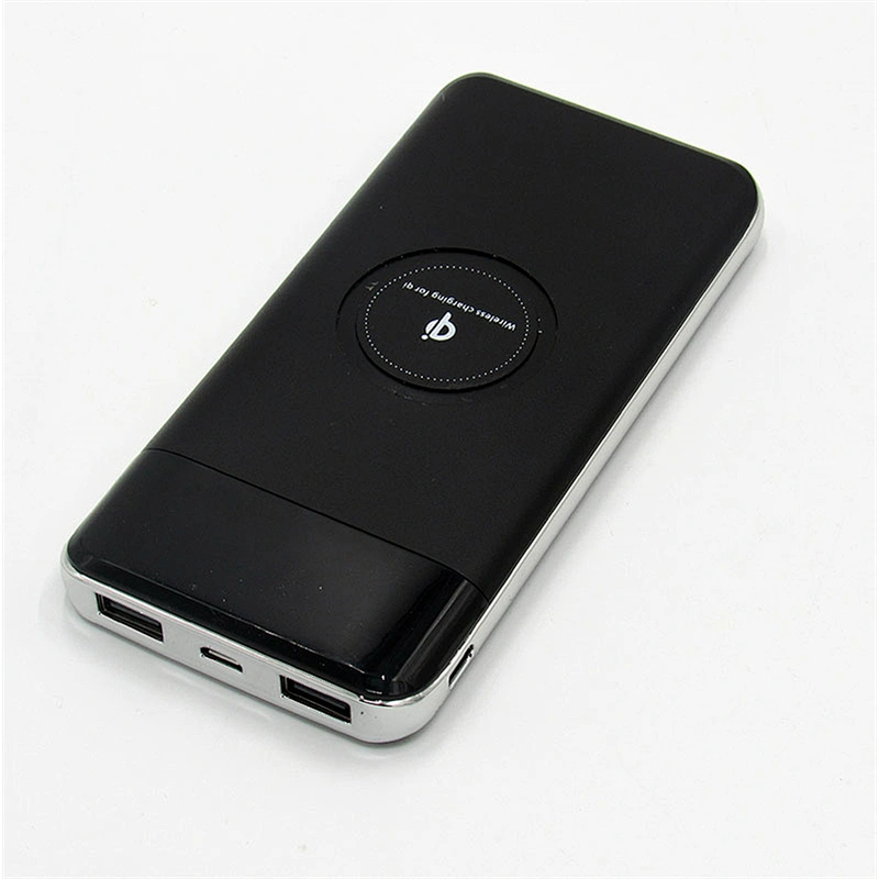 For Mobile Phone 8000mAh square qi digital LED display Wireless Charger Battery Power Banks