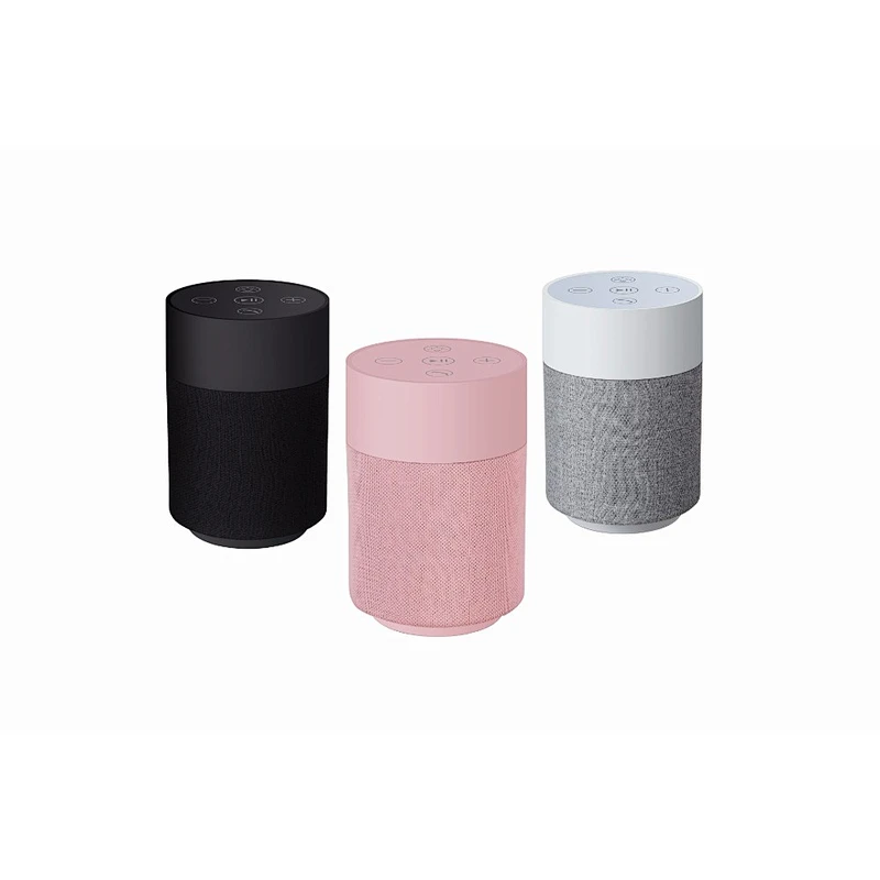 promotion gift portable cylinder bluetooth wireless fabric bt speaker