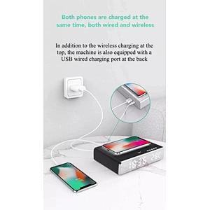 KINGSTAR Led display clock function wireless charger disinfection uv light disinfection box
