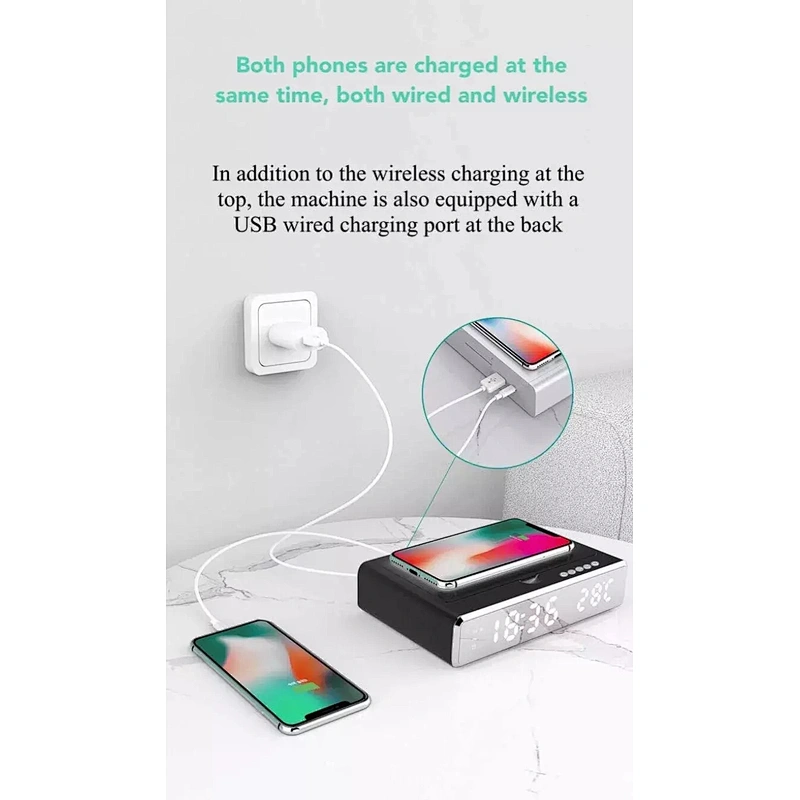 KINGSTAR Led display clock function wireless charger disinfection uv light disinfection box