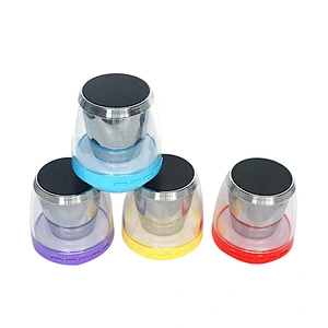 round cylinder wireless mini colorful light speaker