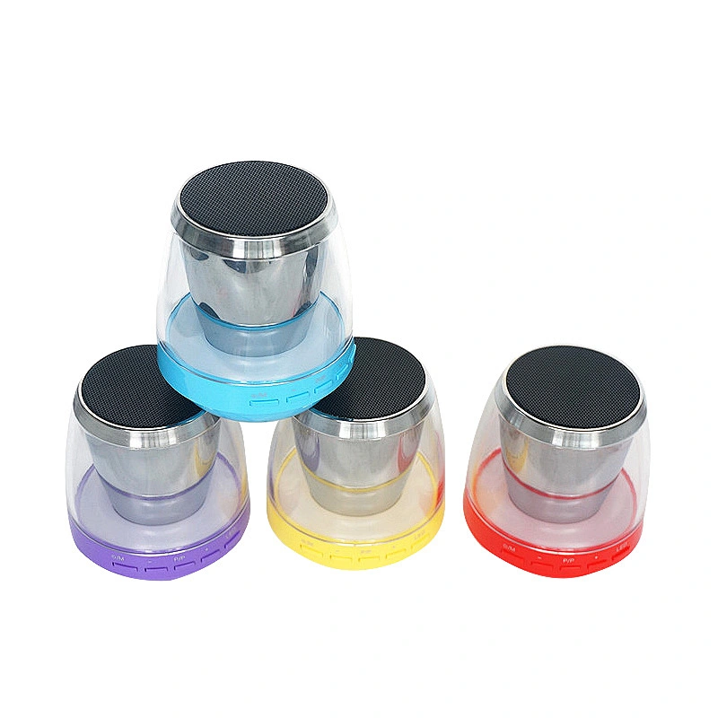 round cylinder wireless mini colorful light speaker