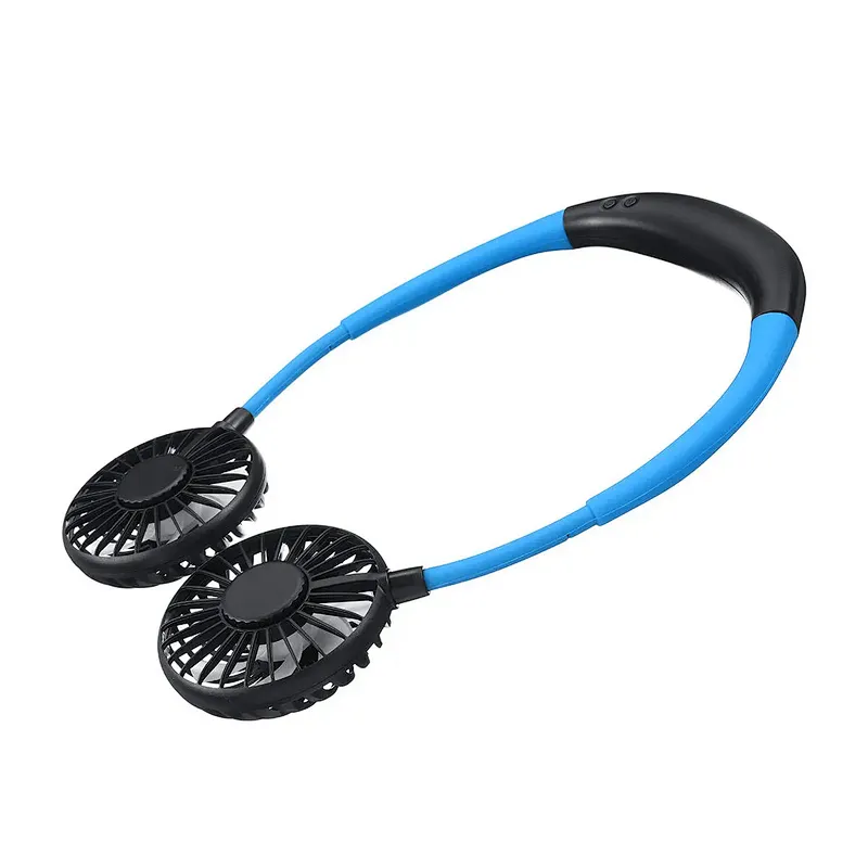 Hands Free Neckband Sports Fan Portable Rechargeable Usb Electric Battery Lazy Hanging Band Neck Fan