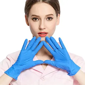 surgical Gown disposable gloves Disposable Gloves Blue Nitrile Gloves