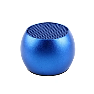 High Quality Handsfree 3W Remote Control Selfie Round Blue Tooth Wireless Mini Metal Speaker