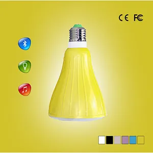 2 in 1 Promotion Gift Colorful E27 Wireless LED Smart Light Bulb Speaker