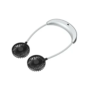 Sports Outdoor Cooling Fans Foldable USB Rechargeable Neckband Neck Band Lazy Neck Fan Mini Air Cooler Fan