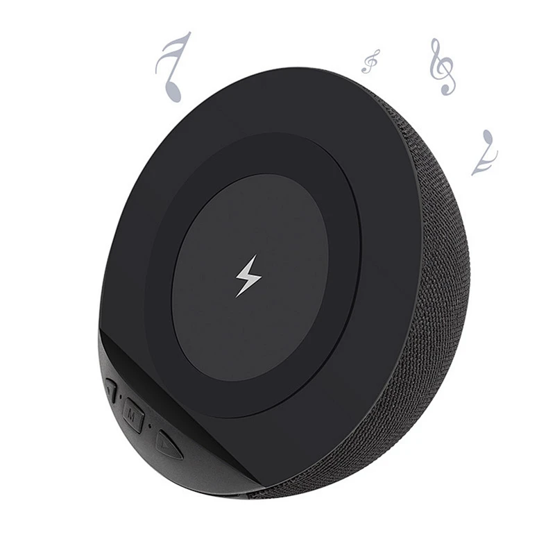 Mini Portable QI Wireless Charger Bluetooth Wireless Speaker