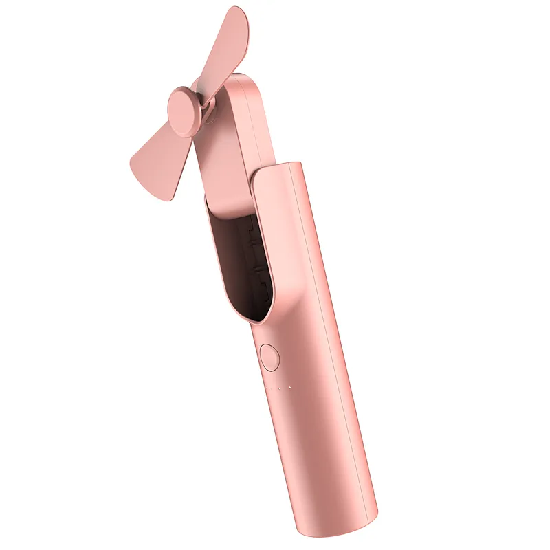Table mini Fan 4800mAh Power Bank foldable cool air Hand Held Portable USB Fans Battery charger Fan