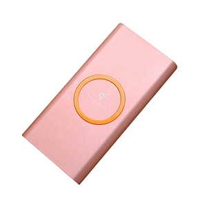 Wholesale Aluminum Fast Charge Rechargeable Portable Qi Powebank Wireless Charger 10000mah