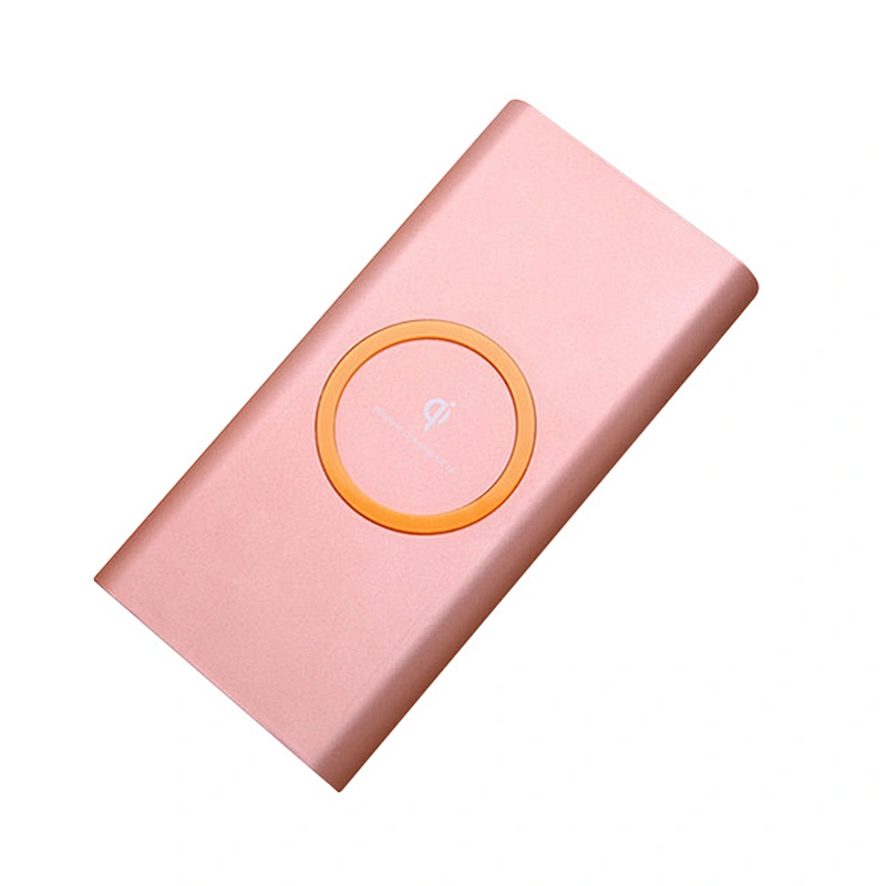 Wholesale Aluminum Fast Charge Rechargeable Portable Qi Powebank Wireless Charger 10000mah