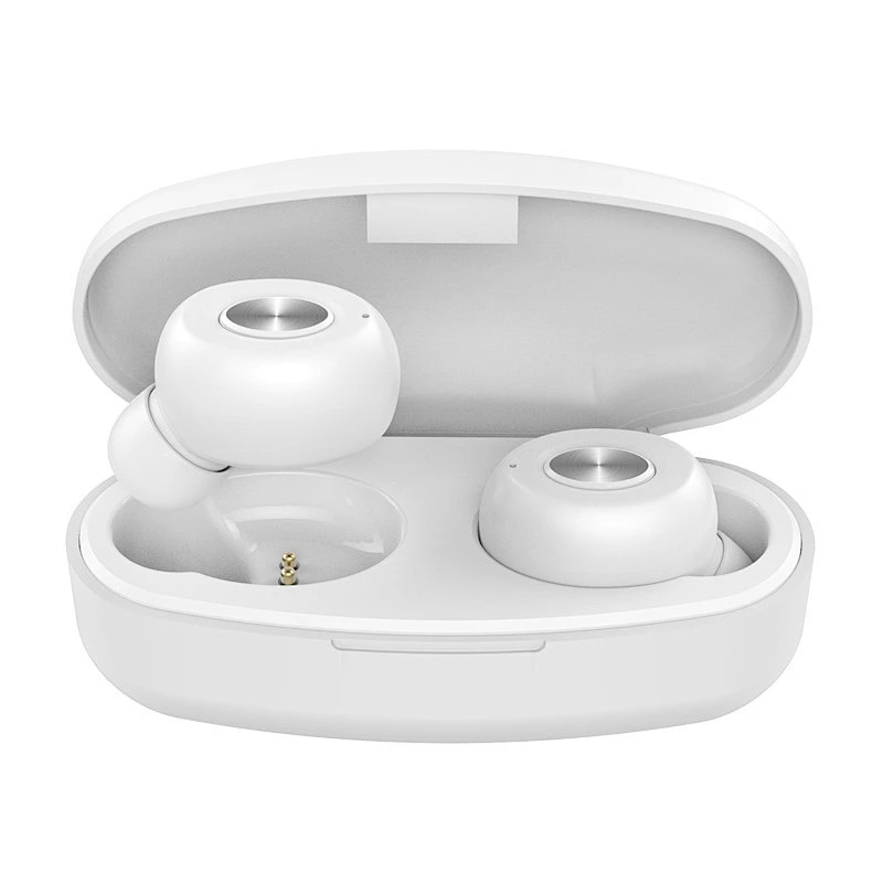 Bluetooth 5.0 Wireless Earbuds with White Charging Case Sports Noise Isolating True Wireless Earphones Headphone