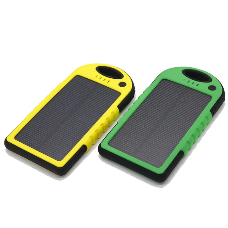 CE rohs 10000mah 5v external portable charger power bank solar