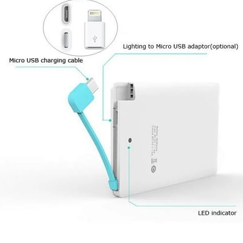 Customize Logo OEM 2200mah Portable Mini Power Bank