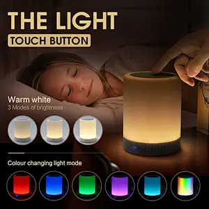 LED Lamp Portable Wireless Bluetooth Touch Speaker
