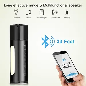 Audiophile Powerbank Speaker Torch Light Water Resistant Stereo Outdoor Wireless Bluetooth Speaker