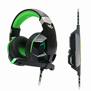 OEM Over Head Stereo Bass Led Computer Game Headset Wireless Gaming Headphone