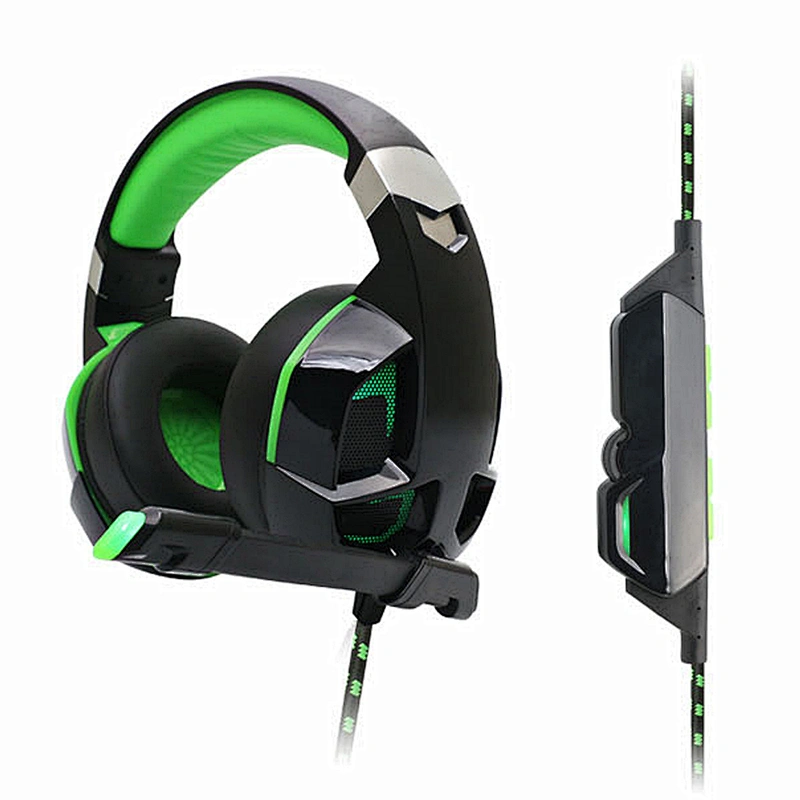 OEM Over Head Stereo Bass Led Computer Game Headset Wireless Gaming Headphone