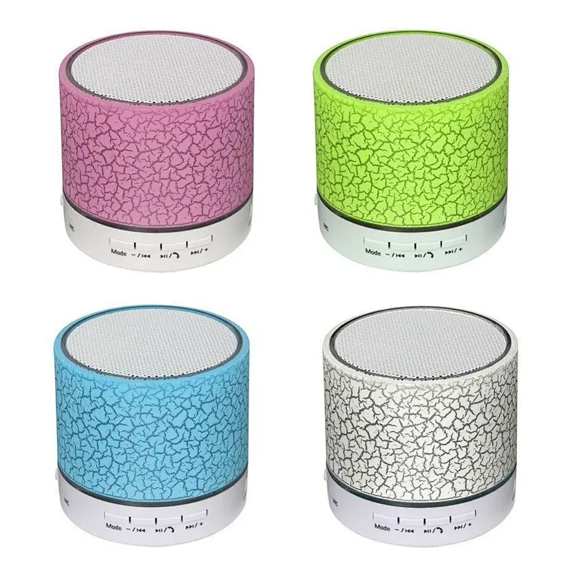 Mini Handsfree Blue Tooth Wireless Crack Speaker With LED Light