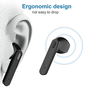 Best Quality Gamer Headphones Earphones OEM Headset Black Waterproof Wireless Bluetooth Earphone for i12 TWS Earbuds