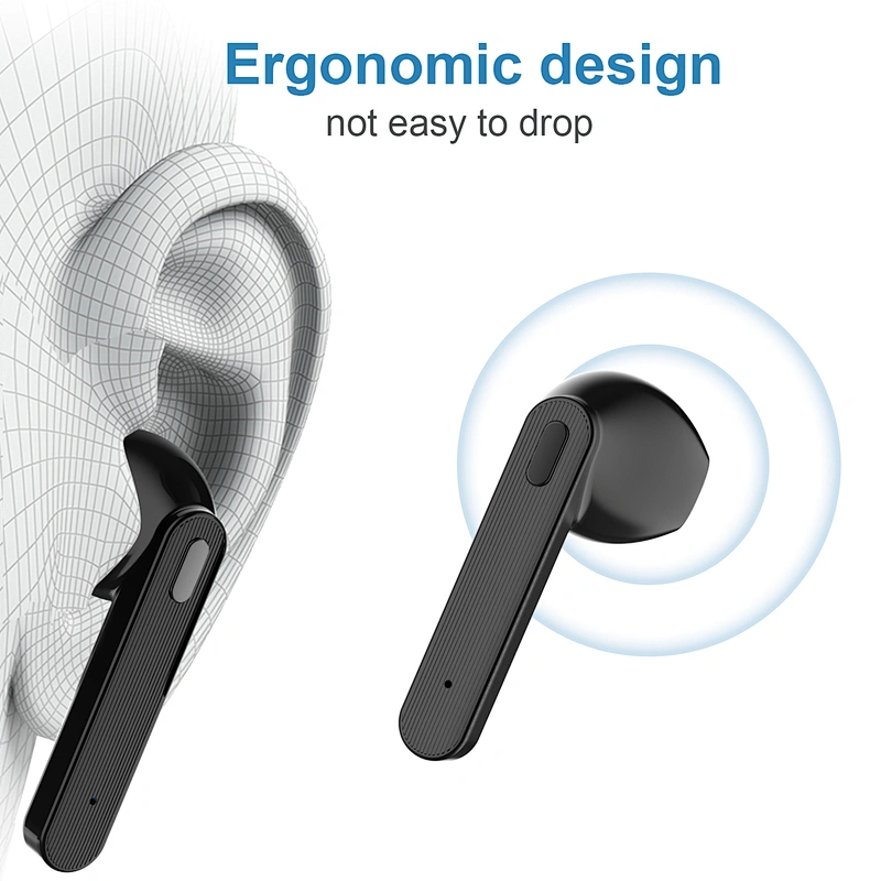 Best Quality Gamer Headphones Earphones OEM Headset Black Waterproof Wireless Bluetooth Earphone for i12 TWS Earbuds