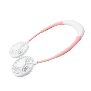 Hands Free Neckband Sports Fan Portable Rechargeable Usb Electric Battery Lazy Hanging Band Neck Fan