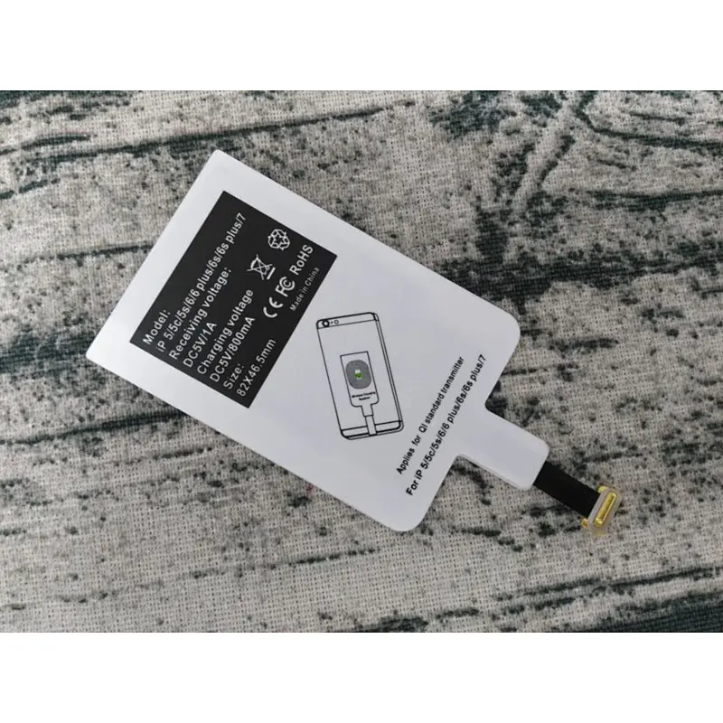 ultra thin portable Fast Charging Adapter Receptor QI Standard Wireless Charger Receiver
